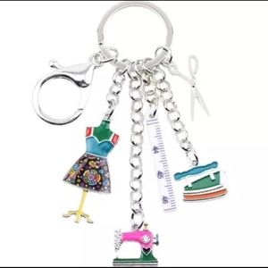 ‼️2for$20‼️Colorful Sewing Themed Keychain